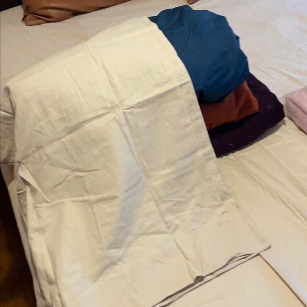 Two king size pillowcases